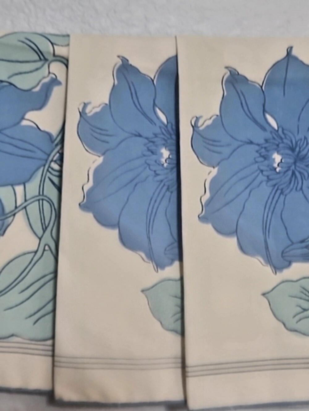 vintage Cacharel floral placemats, set of 3